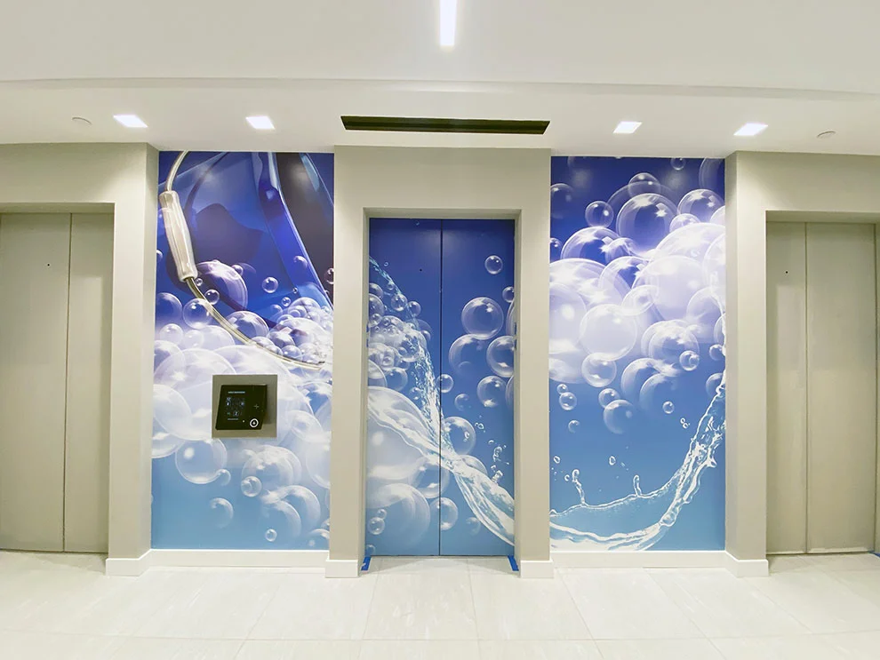 Eye-Catching Elevator Wraps for Raleigh Events